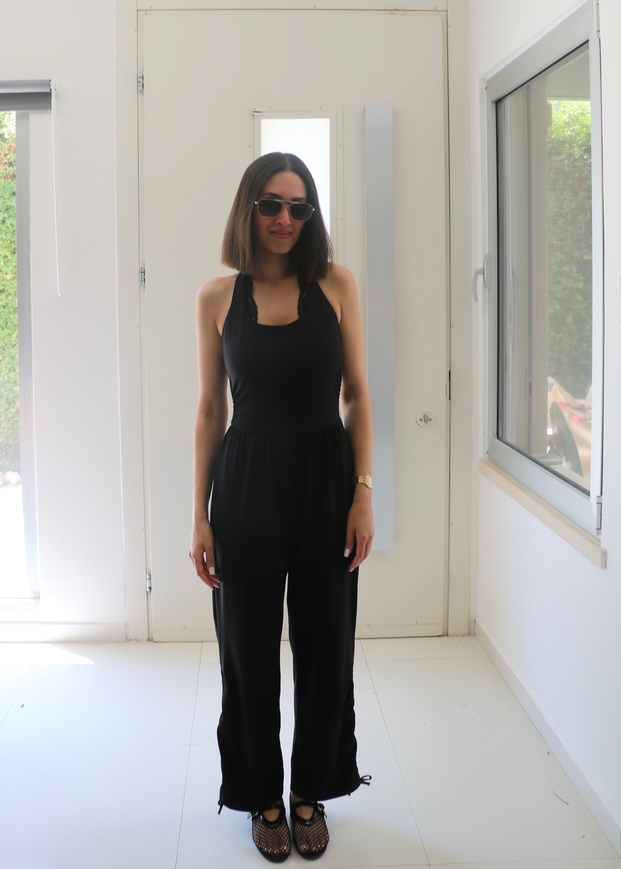 Halter Neck Wide-Leg Jumpsuit