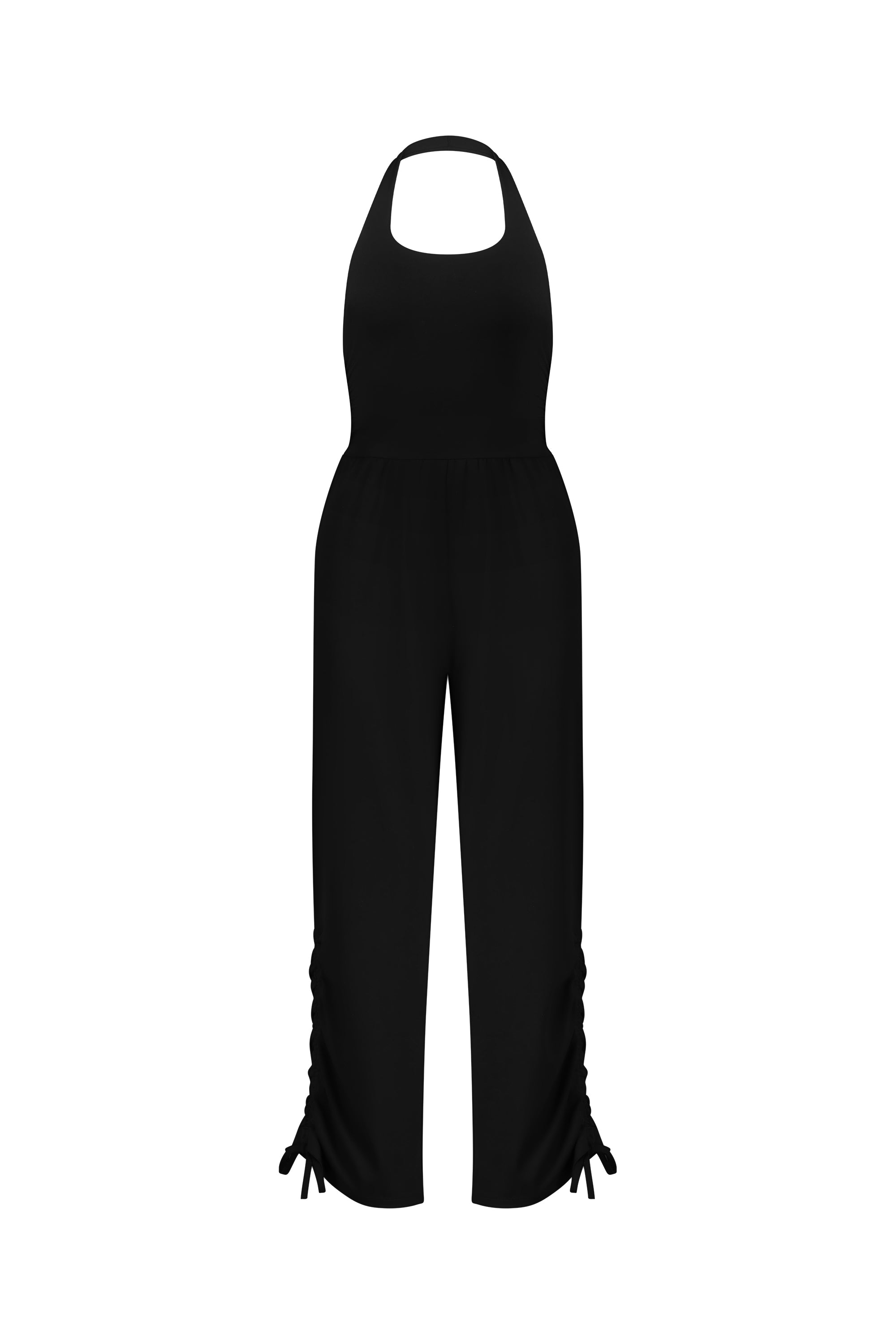 Halter Neck Wide-Leg Jumpsuit
