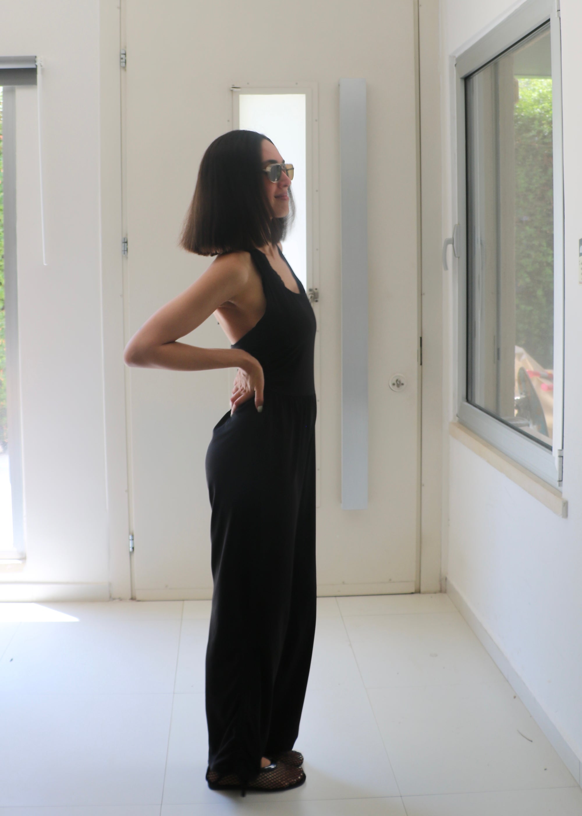 Halter Neck Wide-Leg Jumpsuit