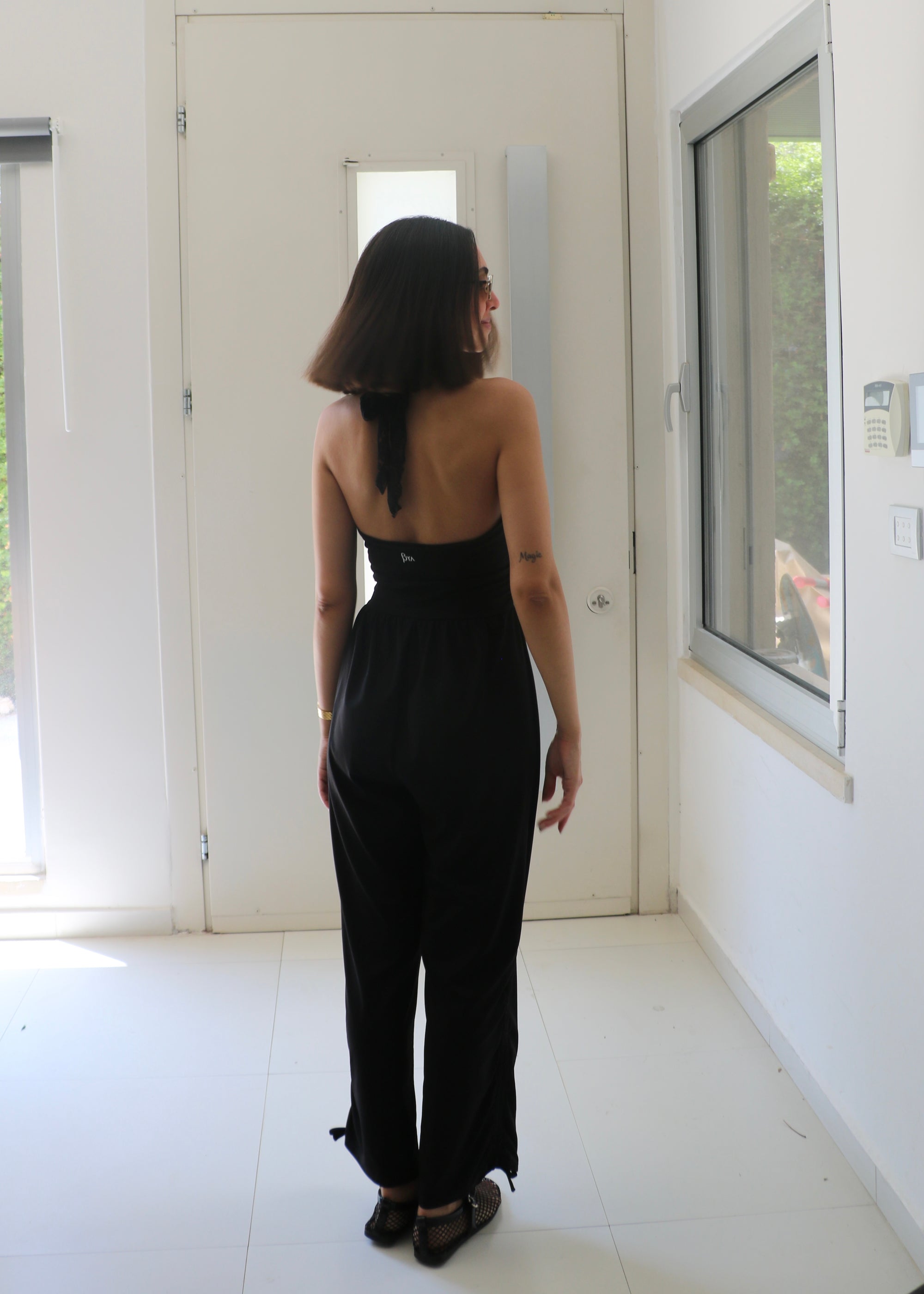 Halter Neck Wide-Leg Jumpsuit
